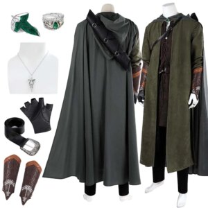 Fantasia Aragorn Cosplay Clothing Cloak Movie Lorded Rings Disfraz Costume Adult Men Fantasy Halloween Carnival Party Clothes