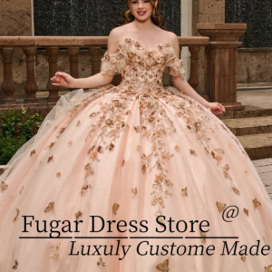 Blush Pink Rose Gold Quinceanera Dresses 3D Flower Lace Decal Sweetheart Collar Removable Shoulder Strap Vestidos De 15 Anos 24