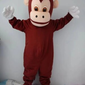 New Adult Best Sale Lovely Big Monkey Animal Cartoon Mascot Costume Christmas Fancy Dress Halloween Mascot Costume