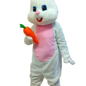 New Adult Halloween Christmas White Easter Rabbit Mascotte Fancy Cartoon Mascot Costume Plush Fancy Dress Mascot Costume