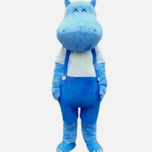 New Adult Hot Sale Foam Cute Hippo Cartoon Mascot Costume Plush Christmas Fancy Dress Halloween Mascot Costume