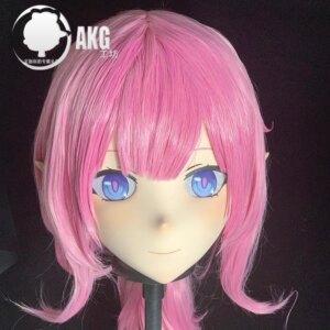 (AL74)Customize Character Crossdressing Female/Girl Resin Full/Half Head With Lock Anime Cosplay Japanese Animego Kigurumi Mask