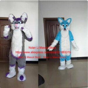 Top Cute Husky Dog Fox Wolf Mascot Costume Cartoon Set Advertisement Game Role Playing Birthday Party Carnival Adult Size 1359-9