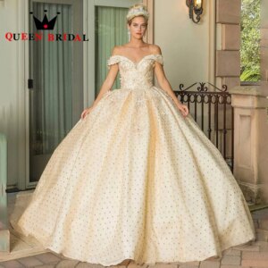 Off Shoulder Elegant Quinceanera Dresses 2024 Sweetheart Appliques Sequined Formal Gowns Vestidos De 15 Quinceañera Custom Y55X