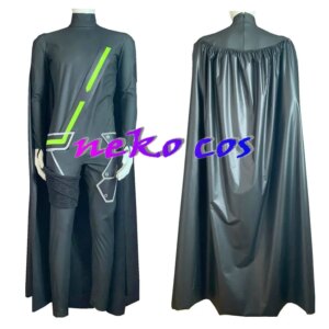 nekocos TYCOON BUJIN SWORD  fitting bodysuit jumpsuit with cloak Cosplay