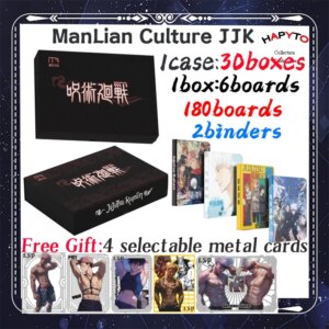 2025 Newest Man Lian Culture JJK Jujutsu Kaisen JJK Colection Cards Booster Box Gojo Satoru Nanami Sukuna Hobby Chrismas Gift