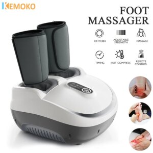 Electric Foot Massage Machine 8D Airbag Compress Kneading Heating Roller Calf Shiatsu Massager Foot Health Care Multifunctional