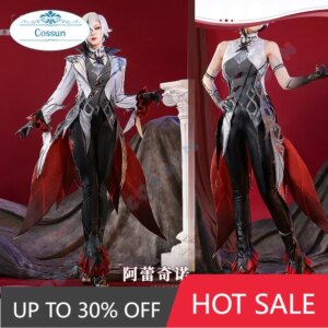 COSSUN Arlecchino Cosplay Costume Game Genshin Impact S-2XL Women Costume Arlecchino Fontaine Fatui Harbinger Halloween