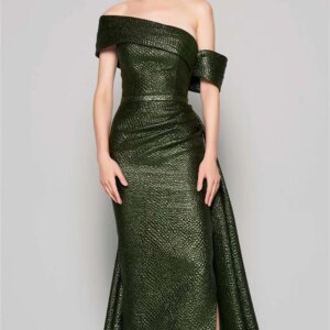 Classic Off-the-shoulder Short Sleeve Dress 2024 Sexy Strapless Evening Gown Luxurious Satin Floor Length Gown Vestidos De No