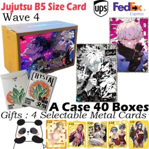 New B5 Size Jujutsu Kaisen Card Board Anime Hobby Collectible Card Gojo Doujin Booster Card Kids Toy Gifts