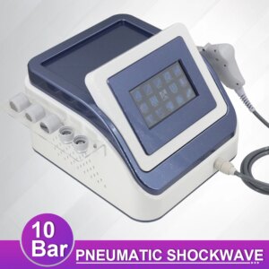 Pneumatic Shockwave Therapy Machine 10Bar For ED Treatment Back Pain Relief New Professional Shock Wave Body Relaxation Massager