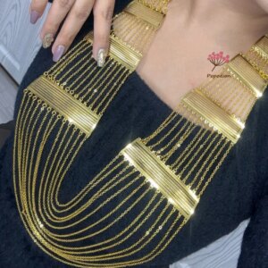 New Dubai 24K Gold Plated Necklace, Earrings, Bracelets, Wedding Party Gift Jewelry Set for Women YY10516