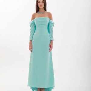 Customized Classic Strapless Off The Shoulder Beading Crystal Evening Dresses Luxury Panel Train Vestido De Festa Robe