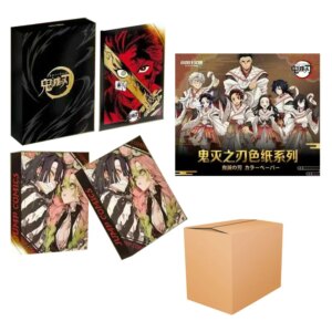 Wholesales Demon Slayer Anime Cards Acrylic Colored Paper Character Collection Card Gifts Playing Cards Party Games