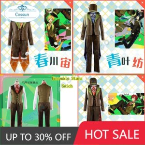 COSSUN [Customized] Ensemble Stars Swich Tsumugi Aoba / Natsume Sakasaki / Sora Harukawa Cosplay Costume Halloween Comic Outfit