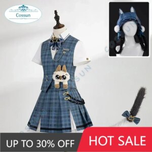COSSUN Bombinata Cosplay New Game GRAY RAVEN PUNISHING Cosplay Costume Shirt Skirt Tie Tail Hat For Party Woman Halloween Cat Cu