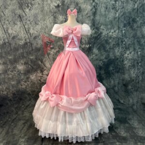 New Aurora Princess Dress Beauty Cosplay Costume Pink Dress For Game Party Custom Made