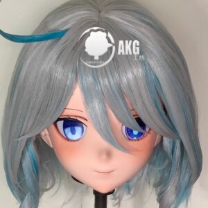 Customize Character Female/Girl Resin Kig Full Head With Lock Anime Cosplay Japanese Anime Kigurumi Mask