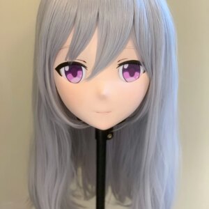 (AL23)Customize Character! Female/Girl Resin Full/Half Head With Lock Anime Cosplay Japanese Animego Kigurumi Mask