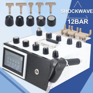 12Bar Pneumatic Shockwave Machine For ED Treatment And Chiropractic Correction Massage Gun Relieves Body Pain Relaxation 2 In 1