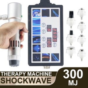 Physiotherapy 300MJ Shockwave Therapy Machine For Erectile Dysfunction Muscle Massage Treat Plantar Fascitis Pain Relief