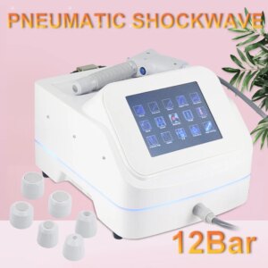 Professional Shock Wave 12 Bar 2025 Newest Pneumatic Shockwave Therapy Machine ED Treatment Pain Relief Relaxation Massager