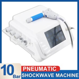 Pneumatic Shockwave Therapy Machine For ED Treatment Pain Relief Professional 10Bar Shock Wave Body Massager