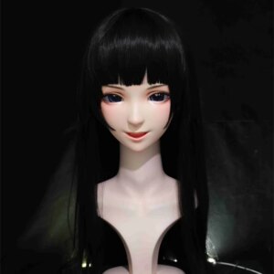 (NFD079)Customize Full Head With Lock Pretty Female/Girl Japanese Animego Character Kig Cosplay Kigurumi Mask Crossdress Doll