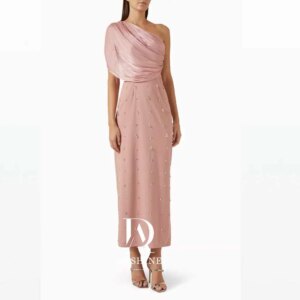 Aushine Dress Luxury Birthday Evening Dress Ankle Length Sleeveless Summer Elegant Wedding Party Gowns For Women Arab 2024Fu