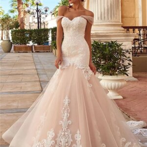 Romantic Mermaid Wedding Dresses Sexy Appliquéd Bridal Gowns Bohemian Sleeveless Floor-Length Wedding Gowns Vestidos De Novia