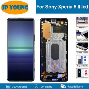 6.1” For Sony Xperia 5 II X5 II X5II LCD SO-52A XQ-AS42 XQ-AS52 XQ-AS62 XQ-AS72 Display Touch Panel Screen Digitizer Assembly