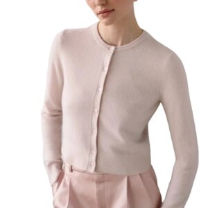 classic style fashion design casual cashmere cardigan knitted cashmere sweater for women