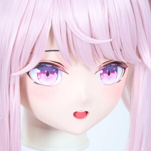 Customize Character Female/Girl Resin Kig Full Head With Lock Anime Cosplay Japanese Anime Kigurumi Mask