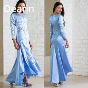 Customized Evening Dress Prom Gown Party Occasion Formal YPMWZX Jewel A-line Floor Length Skirts Draped Bespoke Dresses