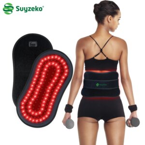 Portable Infrared&Red Light Therapy Belt,LED Heating Pad for Pain Relief,Muscle Recovery,Blood Circulation,Deep Tissue Massage