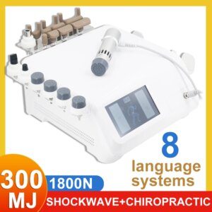 300mj Shockwave Therapy Machine ED Treatment Chiropractic Gun 2in1 Shock Wave Equipment Relief Pain Relax Body Massager