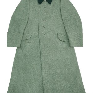 GUGA-012 WWII German Heer EM Fieldgrey Wool Single Breasted Greatcoat