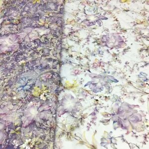 Luxury African 3D Floral Fabric Lace 2024 Latest Lace Fabric Glitter French Sequins Beaded For Bridal Wedding Dress XX