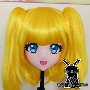 (RB1231)Customize Handmade Crossdress Full Head Female/Girl Resin Japanese Cartoon Character Animego Cosplay Kigurumi Mask