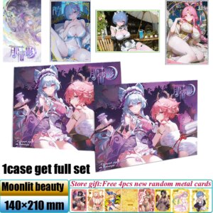 New Moonlit beauty A5 Waifu Boards Goddess Story Cards Anime Girl Swimsuit Bikini Collection Cards Doujin Toys And Hobby Gift
