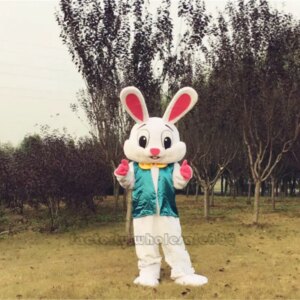 New Adult Halloween Christmas Easter Bunny Mascotte Fancy Cartoon Mascot Costume Plush Fancy Dress Mascot Costume
