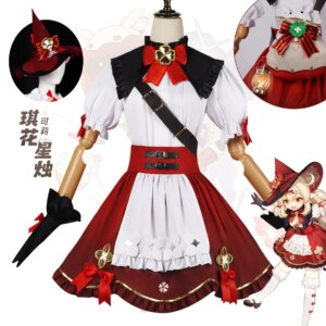 Klee Costume Genshin Impact Lolita Full set Witch Cosplay Clothing Customised women Uniforms