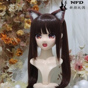 Kigurumi Chocolate Kigurumi mask Full Headband Lock Cosplay Headshell Prop Costume