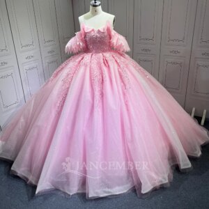 Quinceanera Dress Ball Gown Puffy Off Shoulder Sweet 16 Girl Princess Birthday Pageant Evening Dress vestidos de 15 quinceañera