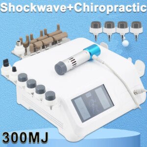 2025 Newest 300MJ Shockwave Therapy Machine For ED Treatment Relief Neck Body Massage Relaxation Chiropractic 2 In 1 Massager