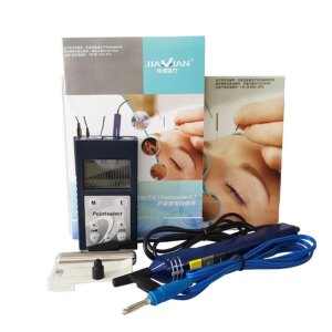 Pointoselect Digital Acupoint Finder for Auricular Body Therapy with TENS Stimulation LCD Meridian Detector and Ear Care
