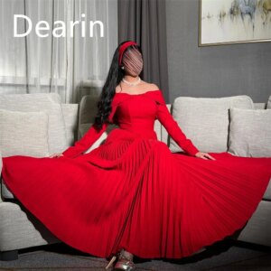 Customized Evening Dress Party Occasion Prom Gown Women YPMWZX Off-the-shoulder A-line Floor Length Skirts Draped Bespoke Occas
