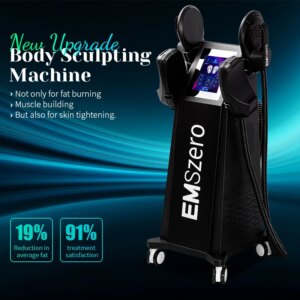 EMSZERO Best 15 Tesla 200HZ Weight Loss and EMS Muscle Exercise Electromagnetic Body Shaping HI-EMT Slimming Machine.