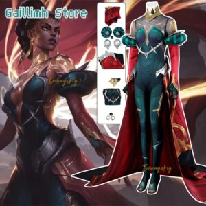 Mel 코스프레 Costume Women’s Jumpsuit Evening Dress Cape Long Skirt LOL Woman Disguise Anime Halloween Carnival Party Outfits