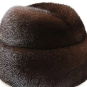 Leather hat men’s old man real fur hair ear dad warm